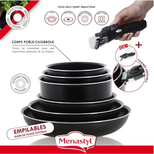 Haussmann Héritage Lot De 3 Casseroles Inox 16/18/20 Cm - Tous Feux Induction - Professionnel